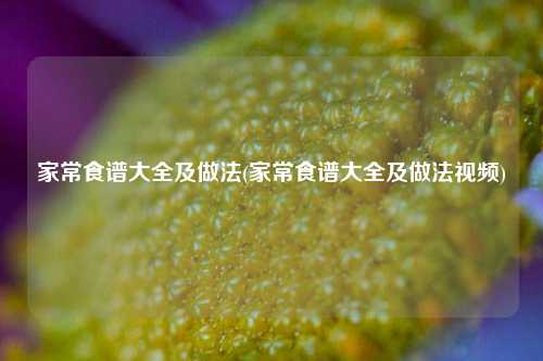 家常食谱大全及做法(家常食谱大全及做法视频)